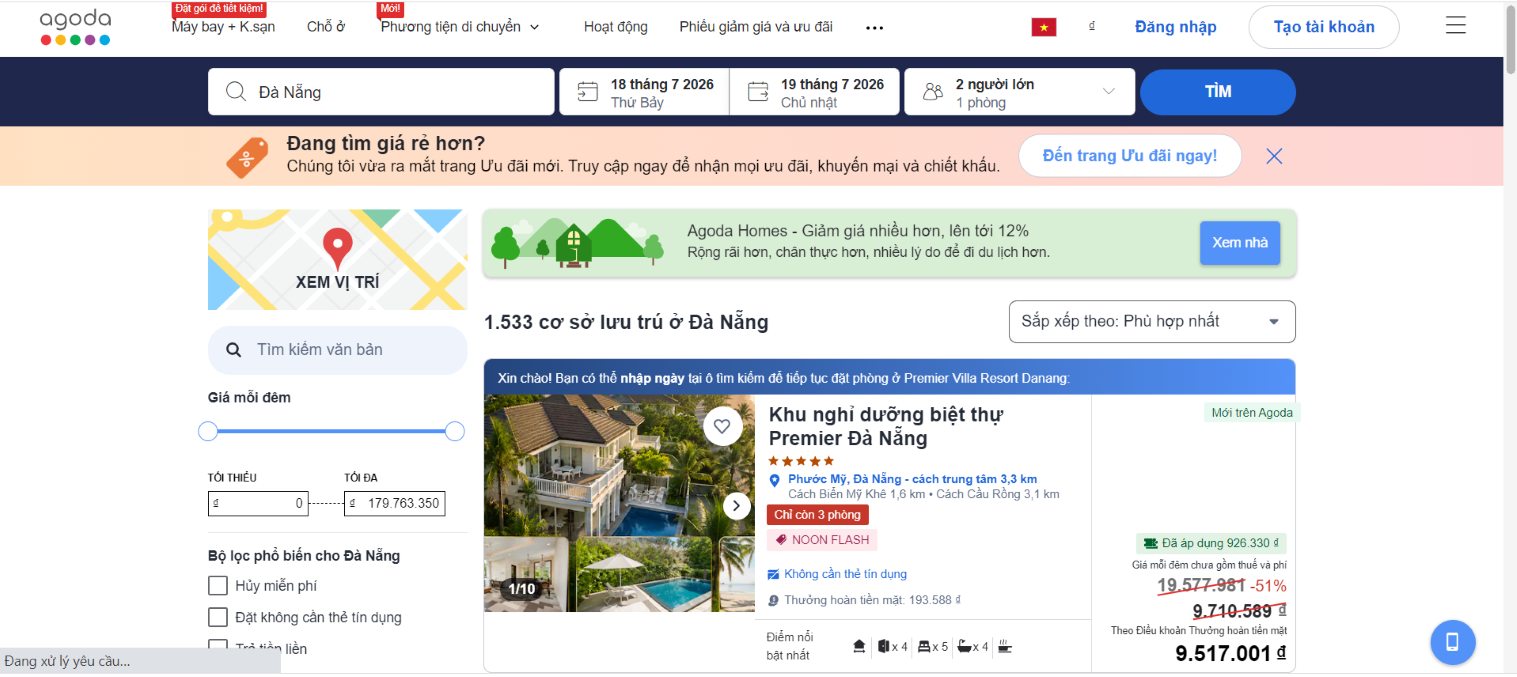 đặt ph&ograve;ng Đ&agrave; nẵng