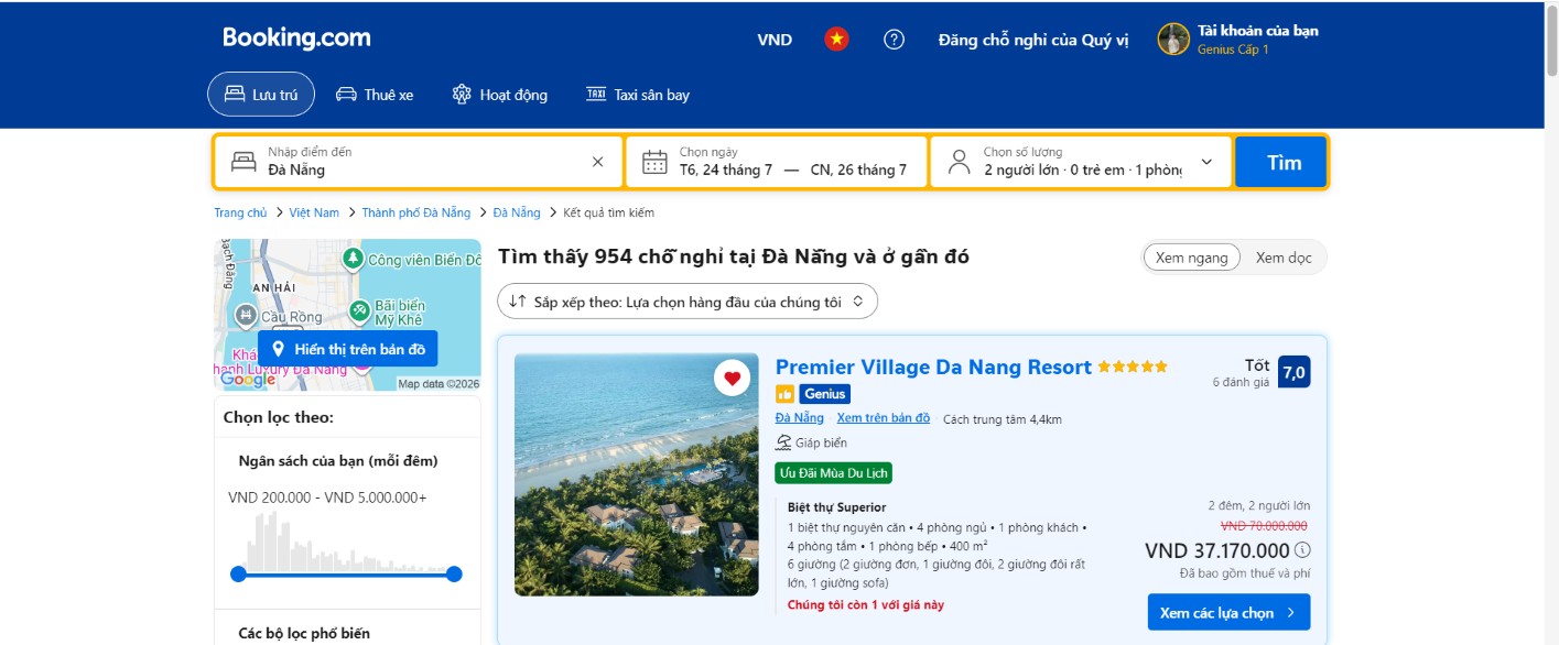 villa c&oacute; hồ bơi ri&ecirc;ng Đ&agrave; Nẵng